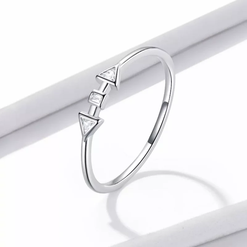 (afbeelding voor) Pandora Style Minimalistisch - Pijlen Ring - BSR207-A - Bekijken 2