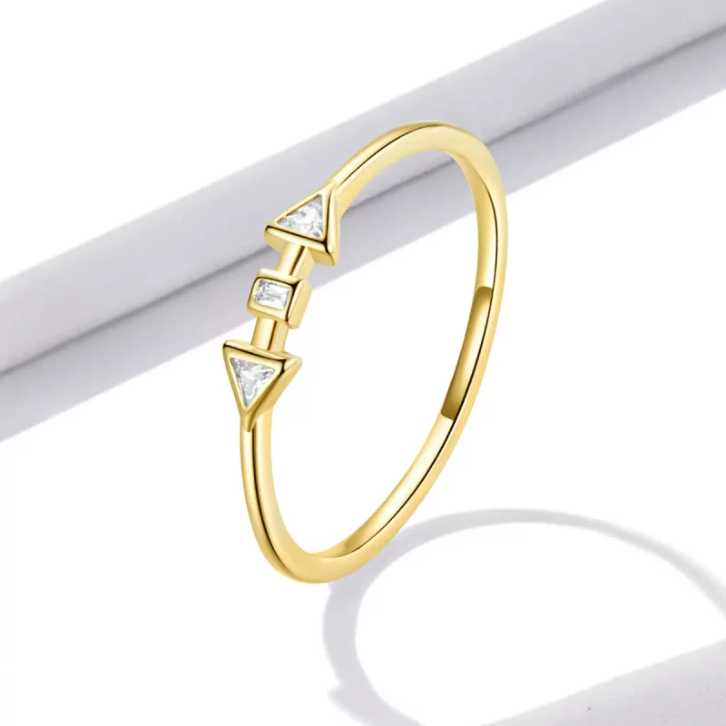 (afbeelding voor) Pandora Style Minimalistisch - Pijlen Ring - BSR207 - Bekijken 2