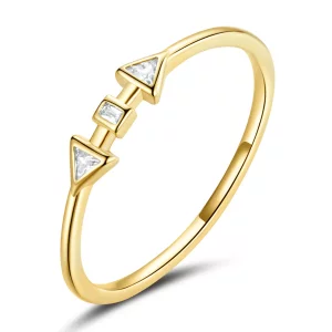 Pandora Style Minimalistisch - Pijlen Ring - BSR207 (afbeelding voor) Pandora Style Minimalistisch - Pijlen Ring - BSR207