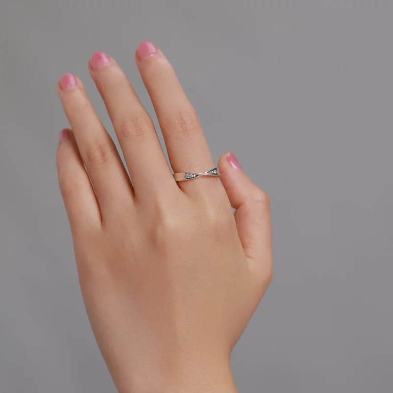 (afbeelding voor) Pandora Style Mobius Ring Paar Ring - Vrouwelijk Open Ring - SCR750 - Bekijken 4