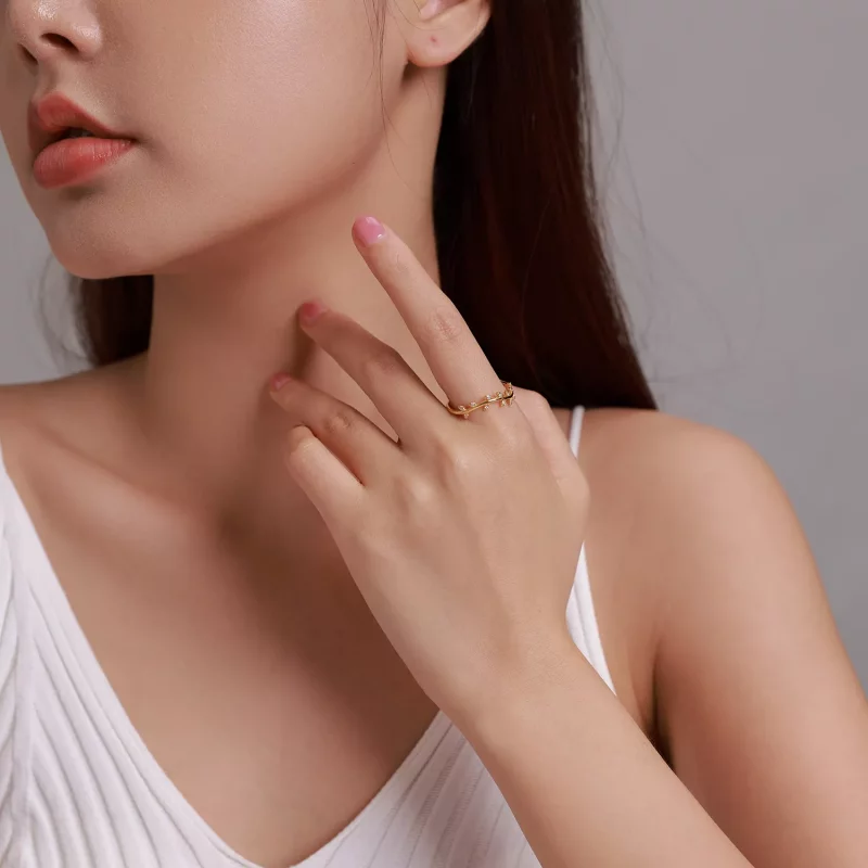 (afbeelding voor) Pandora Style Mooie bladeren Ring - BSR210 - Bekijken 3