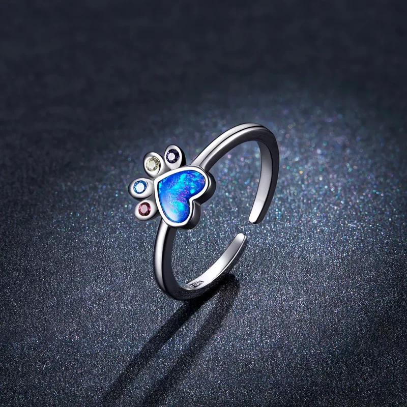 (afbeelding voor) Pandora Style Mooie poot Open Ring - BSR172 - Bekijken 5