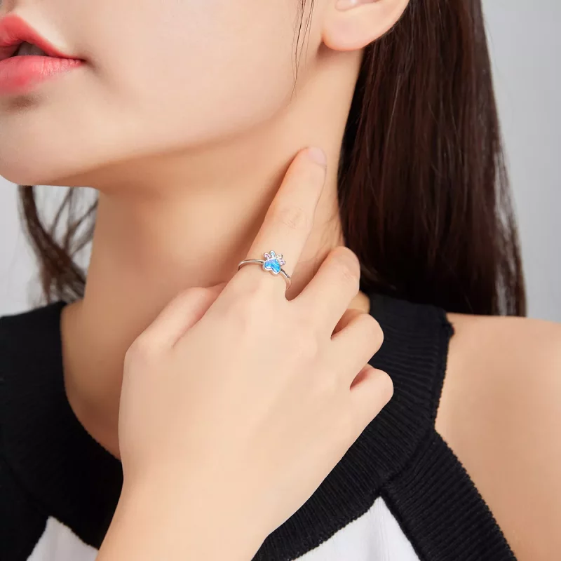 (afbeelding voor) Pandora Style Mooie poot Open Ring - BSR172 - Bekijken 6