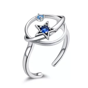 Pandora Style Mysterieuze Planeet Open Ring - SCR661 (afbeelding voor) Pandora Style Mysterieuze Planeet Open Ring - SCR661