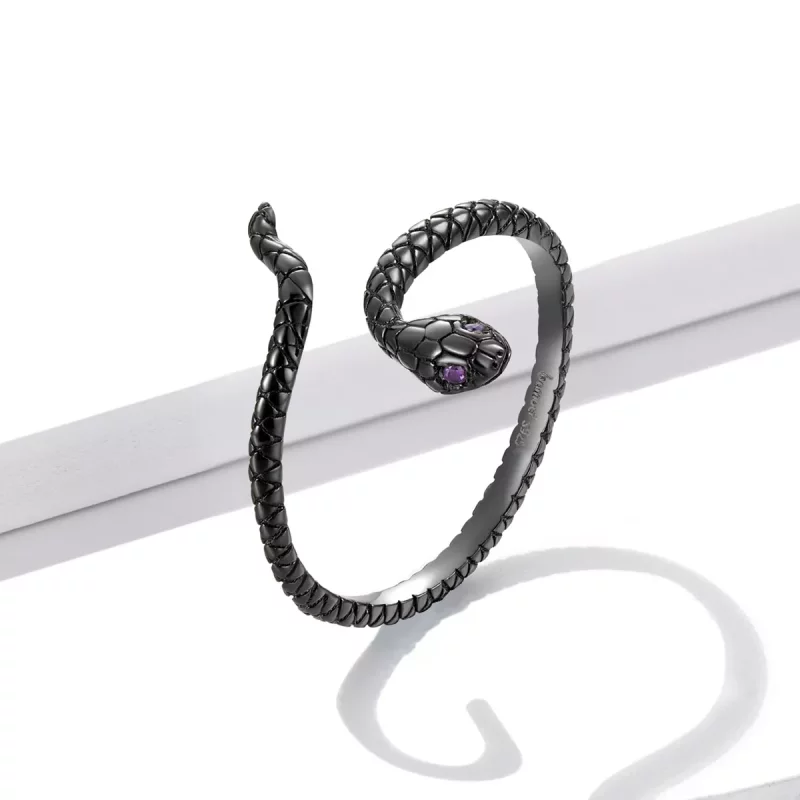 (afbeelding voor) Pandora Style Mystieke Slang Open Ring - BSR236 - Bekijken 2