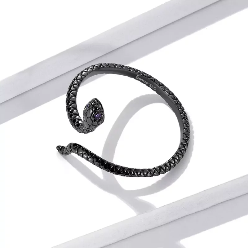 (afbeelding voor) Pandora Style Mystieke Slang Open Ring - BSR236 - Bekijken 3