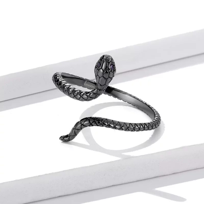 (afbeelding voor) Pandora Style Mystieke Slang Open Ring - BSR236 - Bekijken 4