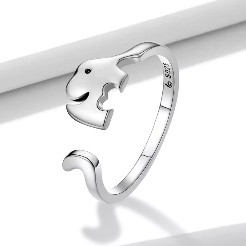 (afbeelding voor) Pandora Style Olifant Open Ring - BSR227 - Bekijken 2