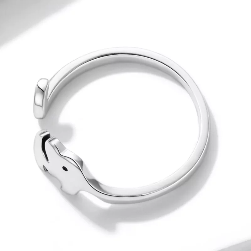 (afbeelding voor) Pandora Style Olifant Open Ring - BSR227 - Bekijken 4