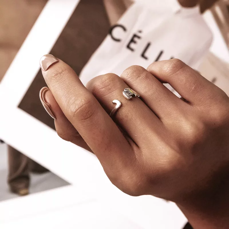 (afbeelding voor) Pandora Style Olifant Open Ring - BSR227 - Bekijken 6