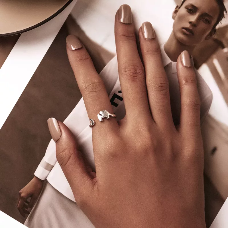 (afbeelding voor) Pandora Style Olifant Open Ring - BSR227 - Bekijken 8