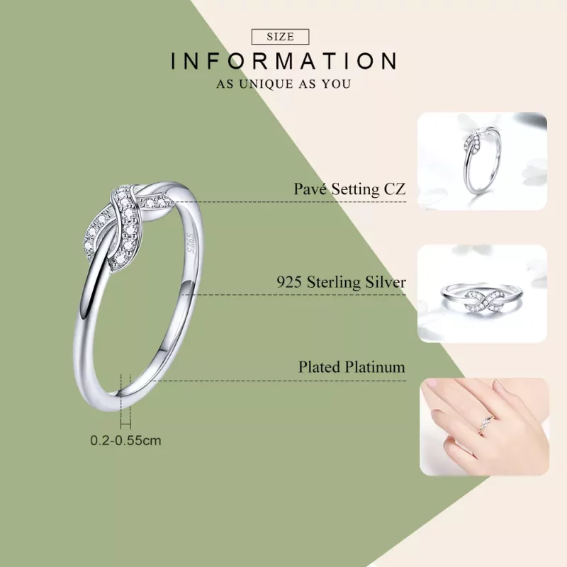 (afbeelding voor) Pandora Style Oneindige liefde Ring - SCR494 - Bekijken 3