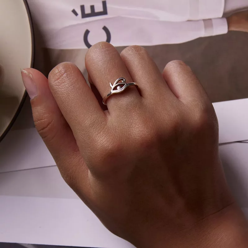 (afbeelding voor) Pandora Style Oog van Horus Open Ring - SCR801 - Bekijken 6