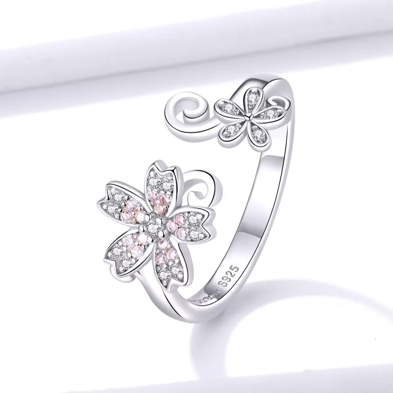 (afbeelding voor) Pandora Style Oogverblindende Daisy Open Ring - BSR086 - Bekijken 2