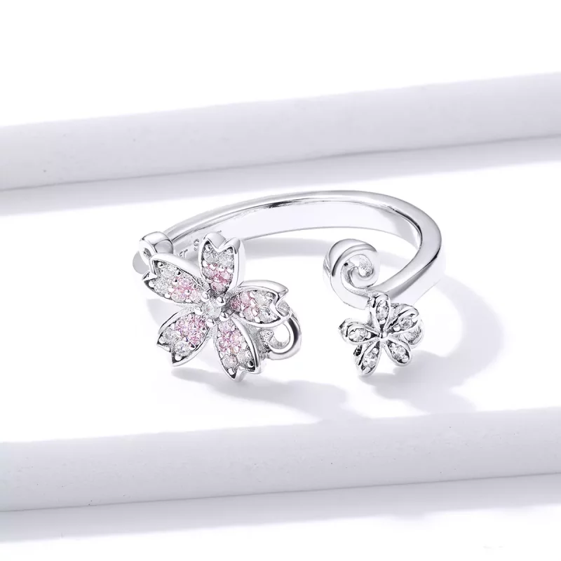 (afbeelding voor) Pandora Style Oogverblindende Daisy Open Ring - BSR086 - Bekijken 3