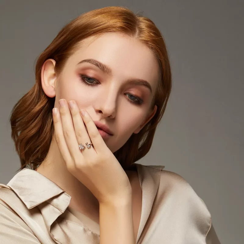 (afbeelding voor) Pandora Style Oogverblindende Daisy Open Ring - BSR086 - Bekijken 8