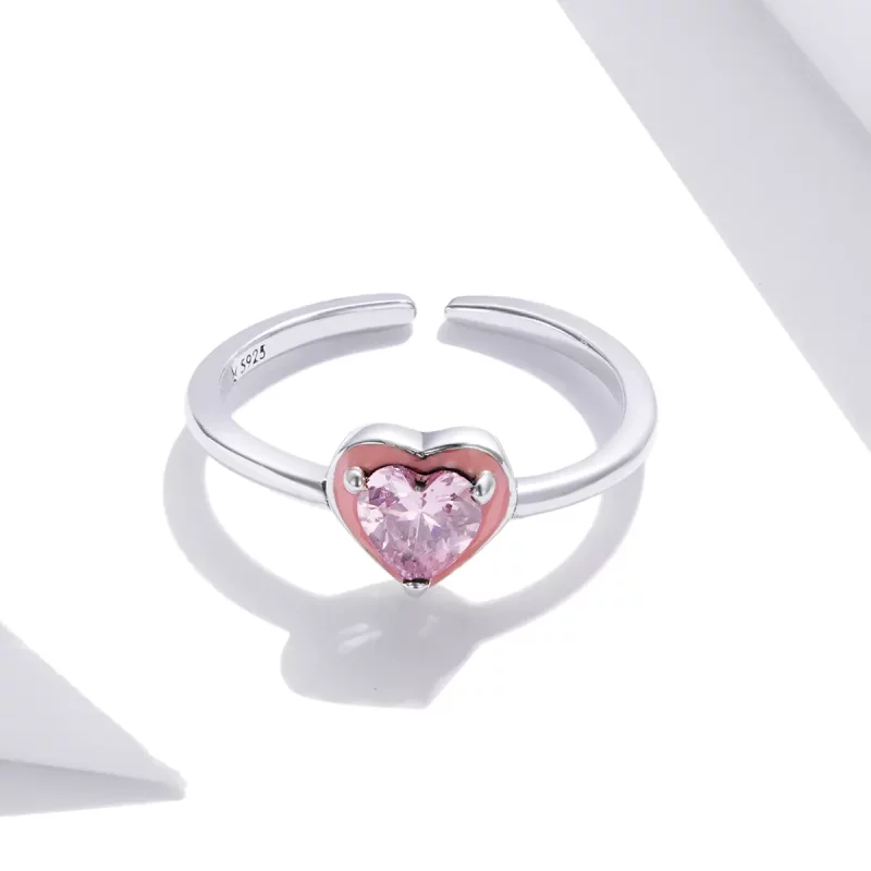 (afbeelding voor) Pandora Style Open Hart Duidelijke Liefde Open Ring - SCR717 - Bekijken 4