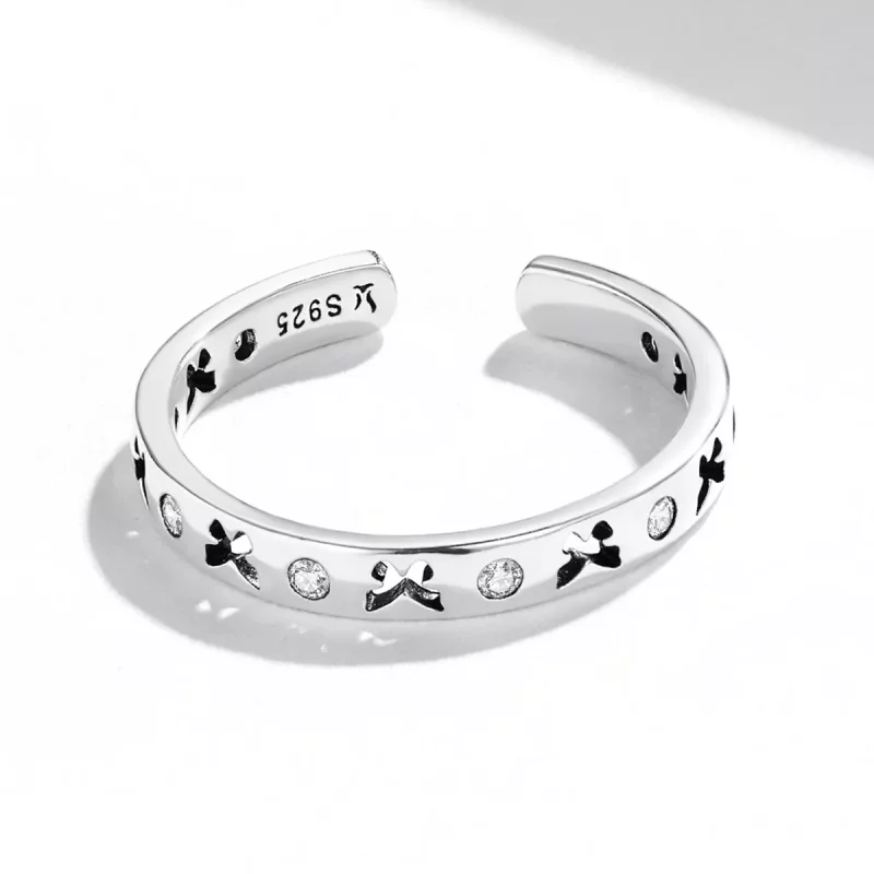 (afbeelding voor) Pandora Style Opengewerkt Vlinder Open Ring - SCR764 - Bekijken 3