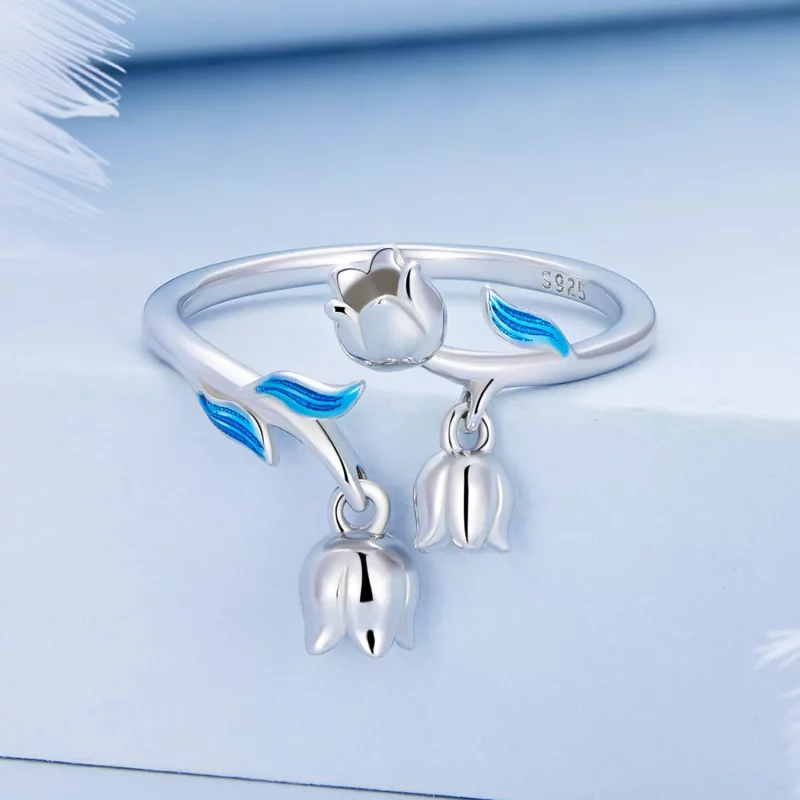 (afbeelding voor) Pandora Style Orchidee Open Ring - BSR287 - Bekijken 3