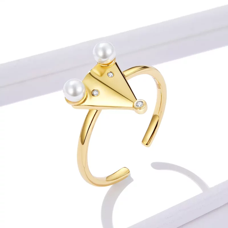 (afbeelding voor) Pandora Style Parelmuis Open Ring - BSR103 - Bekijken 2