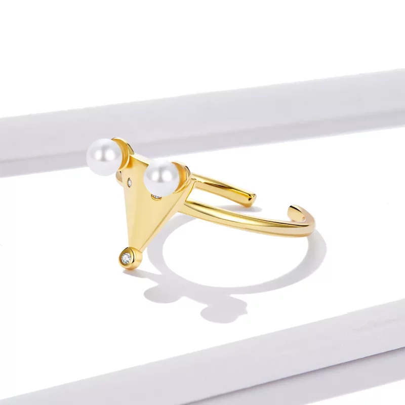 (afbeelding voor) Pandora Style Parelmuis Open Ring - BSR103 - Bekijken 3