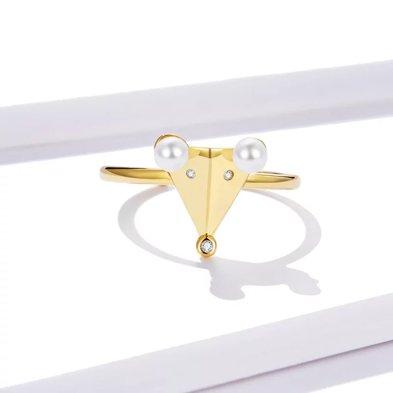 (afbeelding voor) Pandora Style Parelmuis Open Ring - BSR103 - Bekijken 4