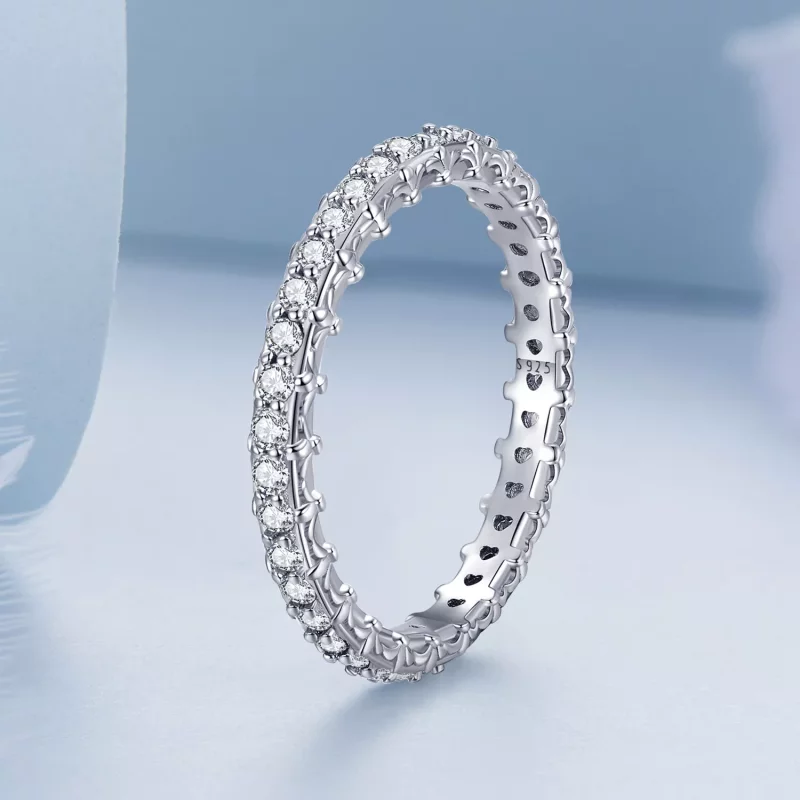 (afbeelding voor) Pandora Style Patroon Kleur Zirkonium Ring - BSR277 - Bekijken 2