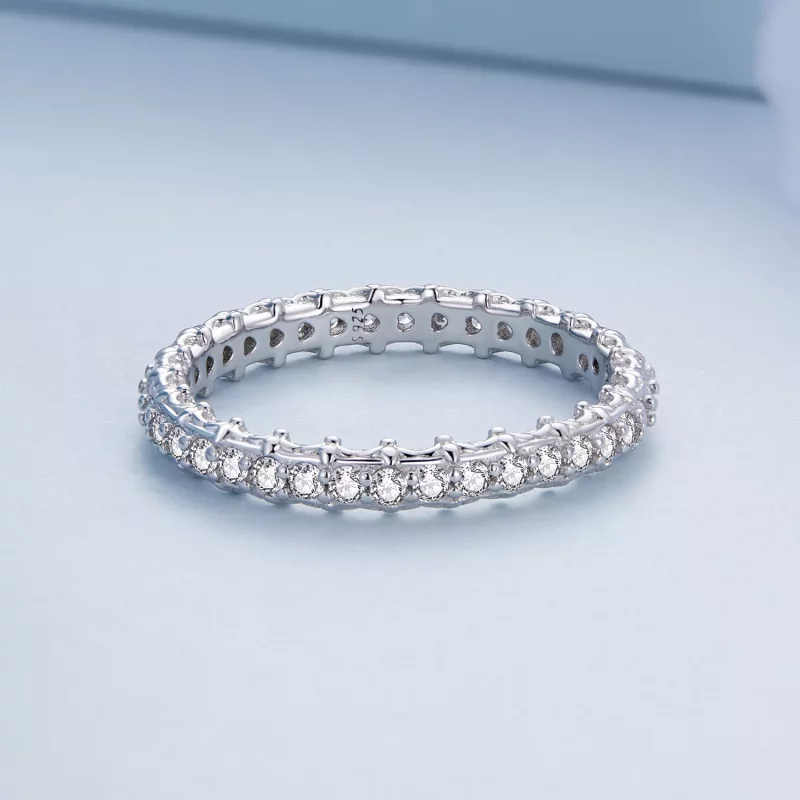 (afbeelding voor) Pandora Style Patroon Kleur Zirkonium Ring - BSR277 - Bekijken 3