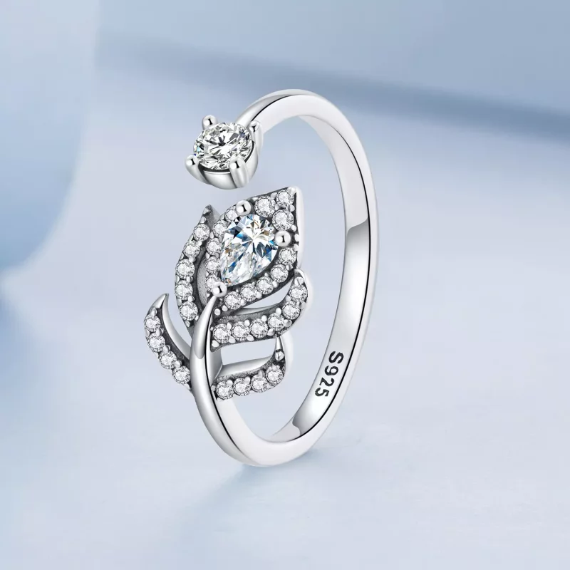 (afbeelding voor) Pandora Style Pauw Veer Open Ring - BSR299 - Bekijken 2
