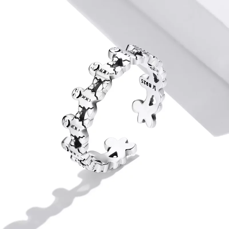 (afbeelding voor) Pandora Style Peperkoek Man Open Ring - SCR762 - Bekijken 2