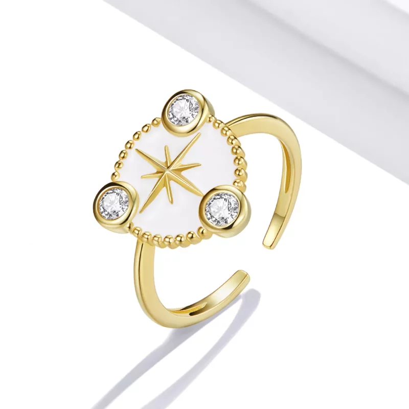 (afbeelding voor) Pandora Style Persoonlijkheidsster Open Ring - SCR733 - Bekijken 2
