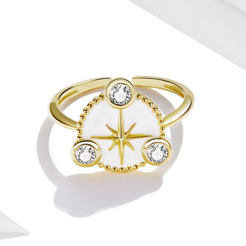 (afbeelding voor) Pandora Style Persoonlijkheidsster Open Ring - SCR733 - Bekijken 3