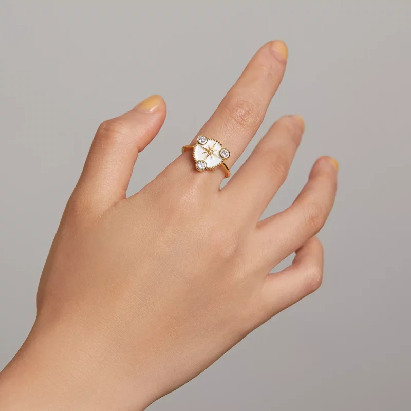(afbeelding voor) Pandora Style Persoonlijkheidsster Open Ring - SCR733 - Bekijken 5