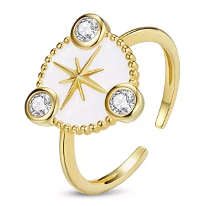 (afbeelding voor) Pandora Style Persoonlijkheidsster Open Ring - SCR733