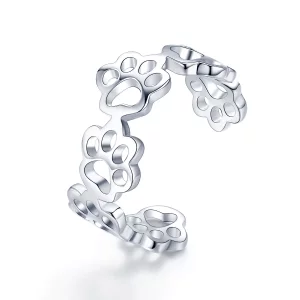 Pandora Style Pootpad Open Ring - SCR424 (afbeelding voor) Pandora Style Pootpad Open Ring - SCR424