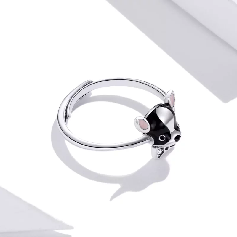 (afbeelding voor) Pandora Style Puppy Chihuahua Open Ring - SCR695 - Bekijken 4