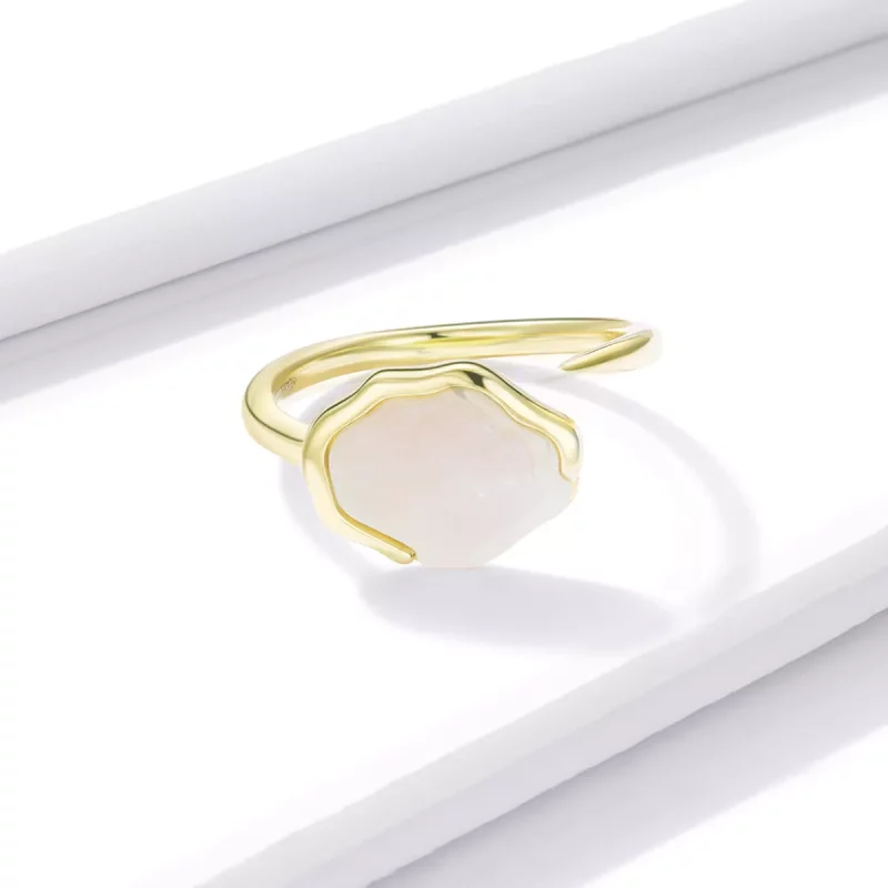 (afbeelding voor) Pandora Style Regenboog Parelmoer Open Ring - BSR174 - Bekijken 4