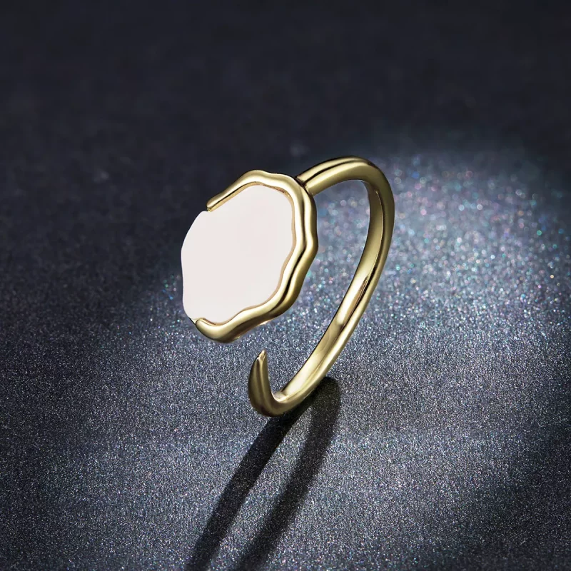 (afbeelding voor) Pandora Style Regenboog Parelmoer Open Ring - BSR174 - Bekijken 5