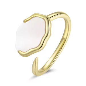 (afbeelding voor) Pandora Style Regenboog Parelmoer Open Ring - BSR174