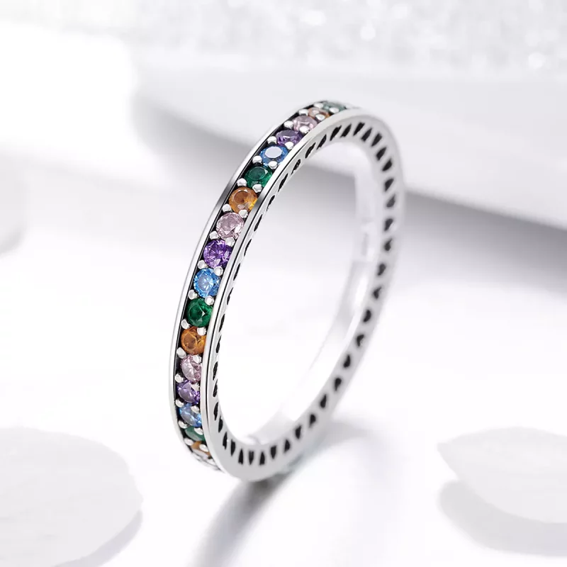 (afbeelding voor) Pandora Style Regenboog Ring - SCR392 - Bekijken 4