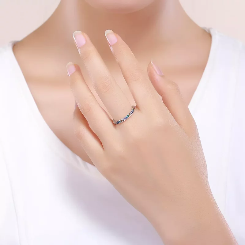 (afbeelding voor) Pandora Style Regenboog Ring - SCR392 - Bekijken 5