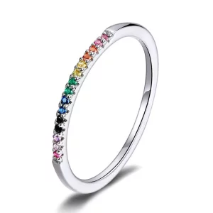 Pandora Style Regenboog Ring - SCR583 (afbeelding voor) Pandora Style Regenboog Ring - SCR583