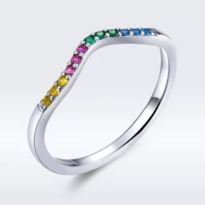 (afbeelding voor) Pandora Style Regenboog Ring - SCR636