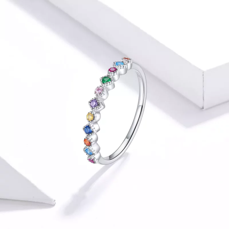 (afbeelding voor) Pandora Style Regenboog Ring - SCR697 - Bekijken 2