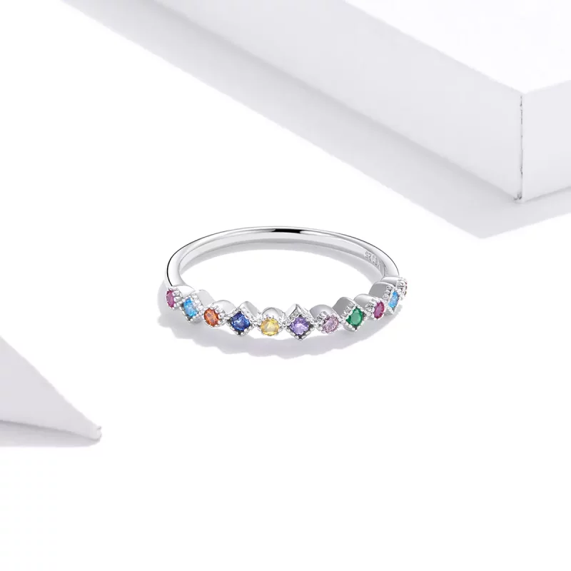 (afbeelding voor) Pandora Style Regenboog Ring - SCR697 - Bekijken 3