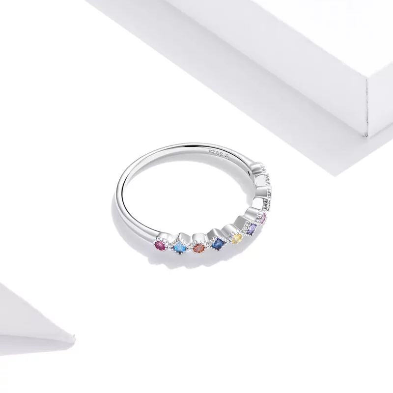 (afbeelding voor) Pandora Style Regenboog Ring - SCR697 - Bekijken 4