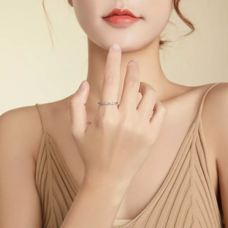 (afbeelding voor) Pandora Style Regenboog Ring - SCR697 - Bekijken 7