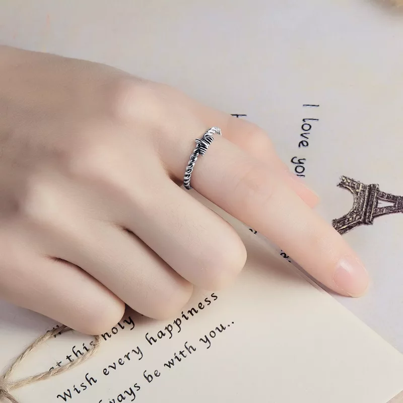 (afbeelding voor) Pandora Style Retro Nostalgisch Henneptouw Open Ring - VSR064 - Bekijken 8