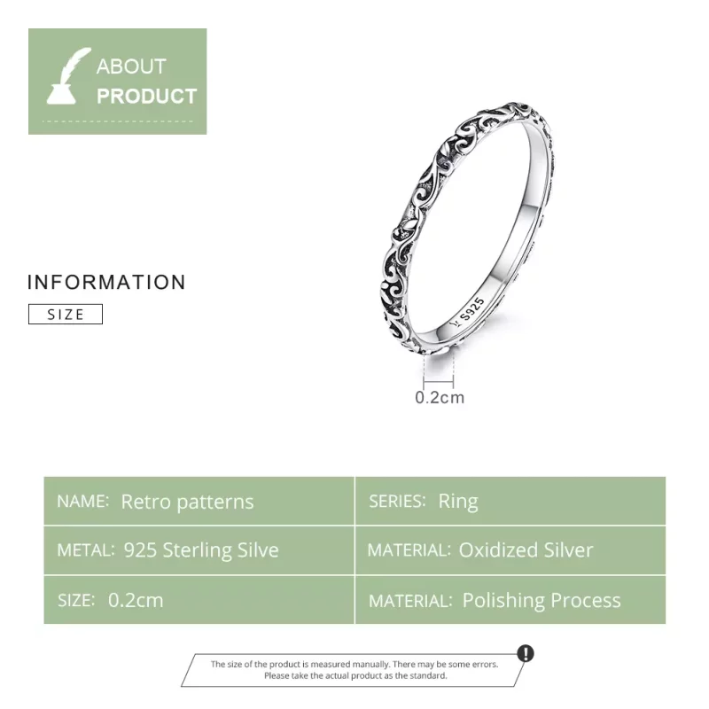 (afbeelding voor) Pandora Style Retro Patronen Ring - SCR513 - Bekijken 6