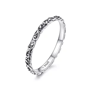 Pandora Style Retro Patronen Ring - SCR513 (afbeelding voor) Pandora Style Retro Patronen Ring - SCR513